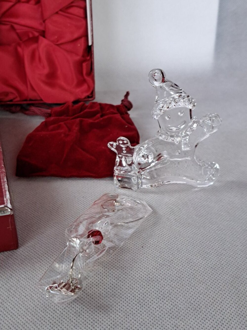 Waterford 2009 Limited Edition Gingerbread Christmas Ornament Crystal Glass